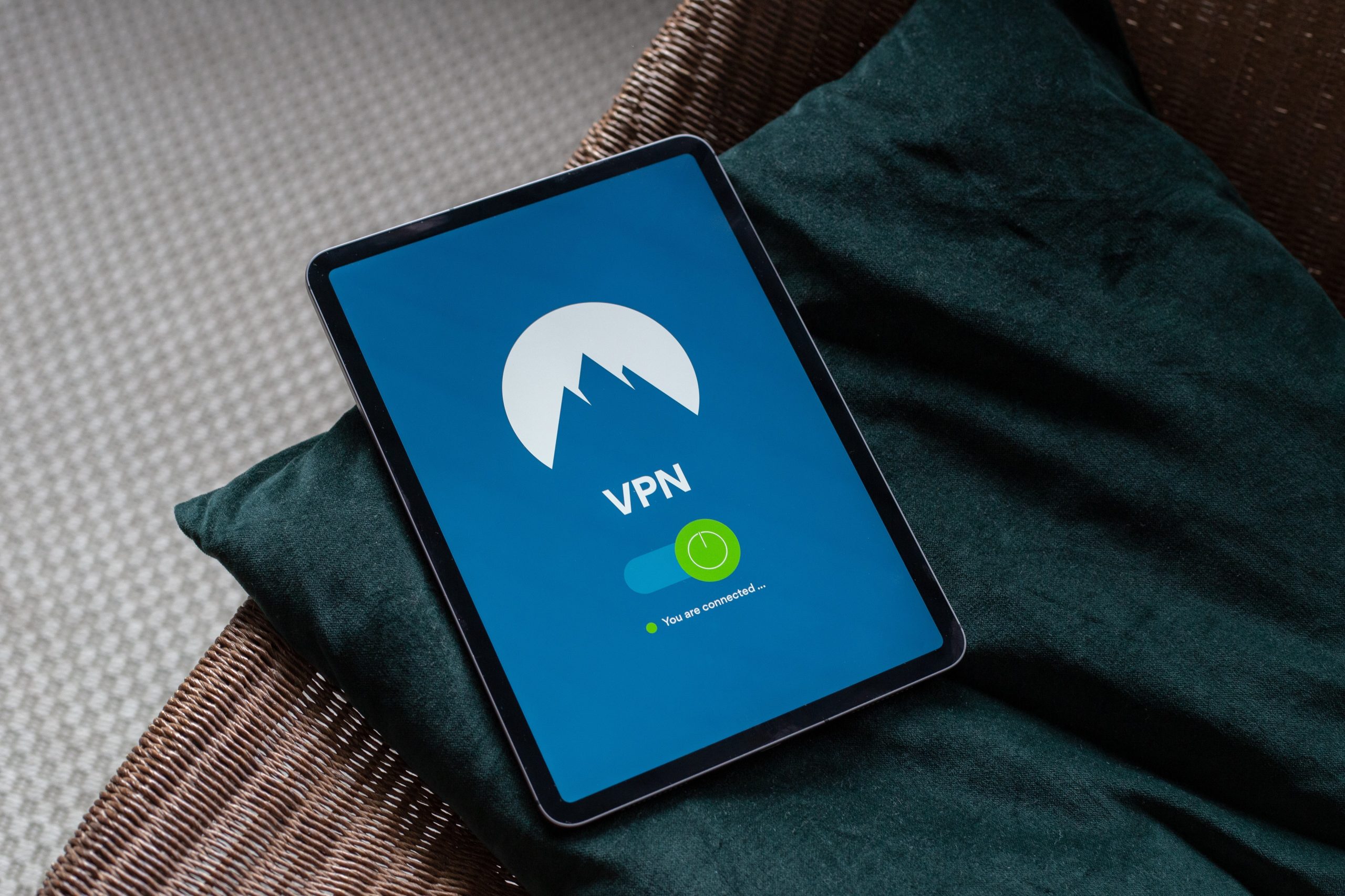 Tablet on Couch: VPN Access