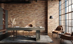 Modern office interior in loft, industrial style.