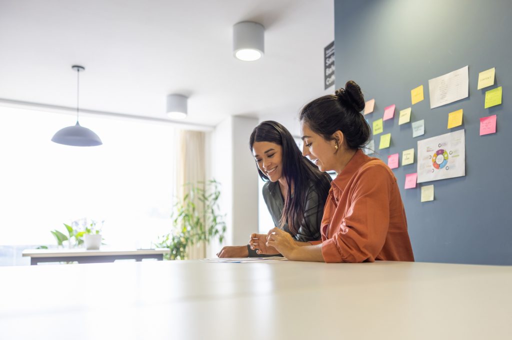 On-Site Admin support working together at a coworking office